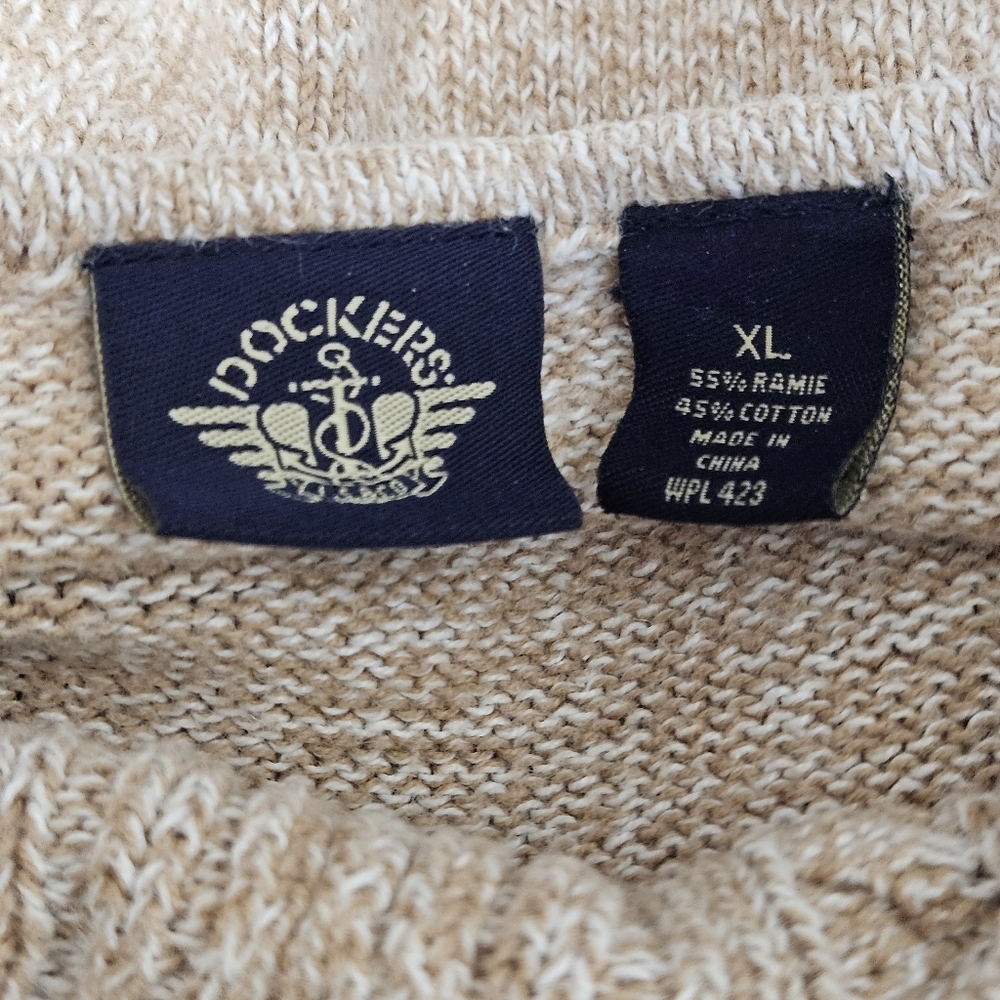 Dockers 3/4 Sleeve Cable Knit Sweater - Picture 11 of 12